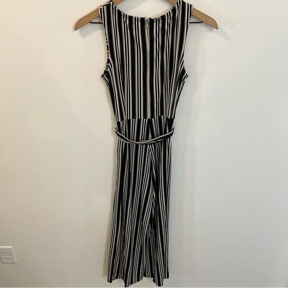NWOT Du Jour Petite Stripe Printed Wide-Leg Crop Jumpsuit | Size XXS - Picture 6 of 13